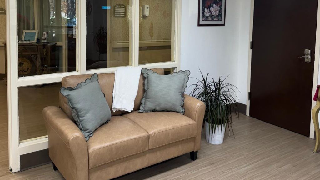 Rockwell park sitting area